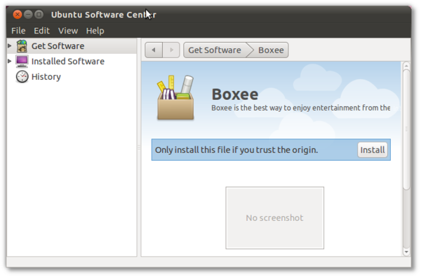cannot install boxee on ie8 11.04